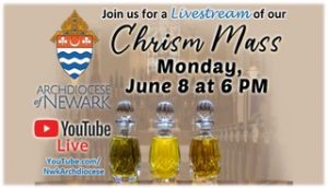Read more about the article Chrism Mass on Monday, June 8, 2020, at 6:00 PM